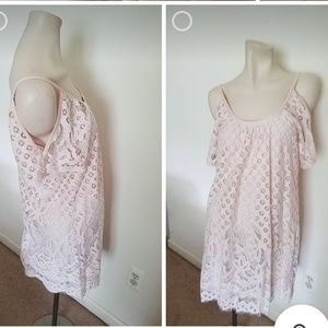 Venus Cold Shoulder Lace Dress